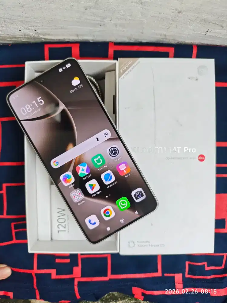 Xiaomi 14T Pro 12/512 Fullset ori Segel garansi On 2027