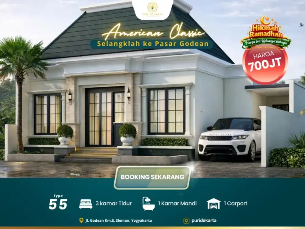 Rumah mewah 700jutaan di godean sleman Dekat Malioboro Jogja
