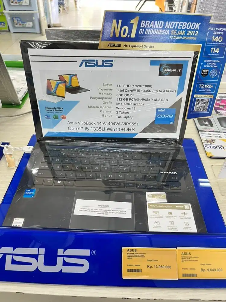 NOTEBOOK ASUS A1404VA-VIPS551 BLUE