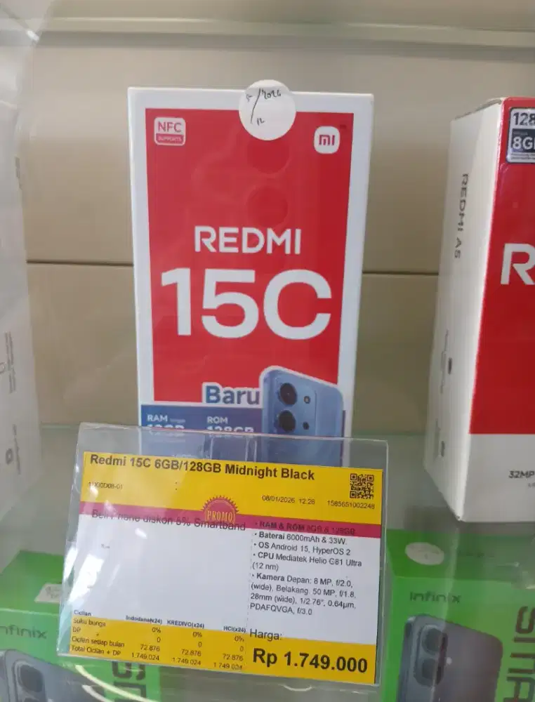 Redmi 15 c cash cicilan bisa