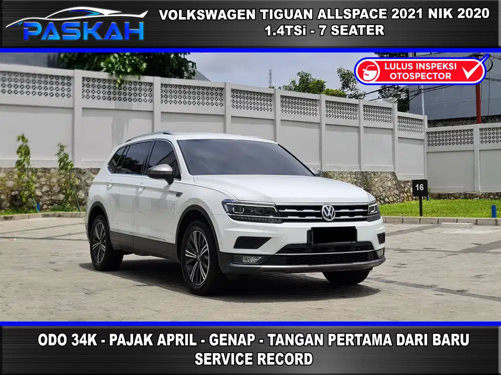7 Seaters GENAP VOLKSWAGEN TIGUAN ALL SPACE 1.4L TSi 2021 NIK 2020