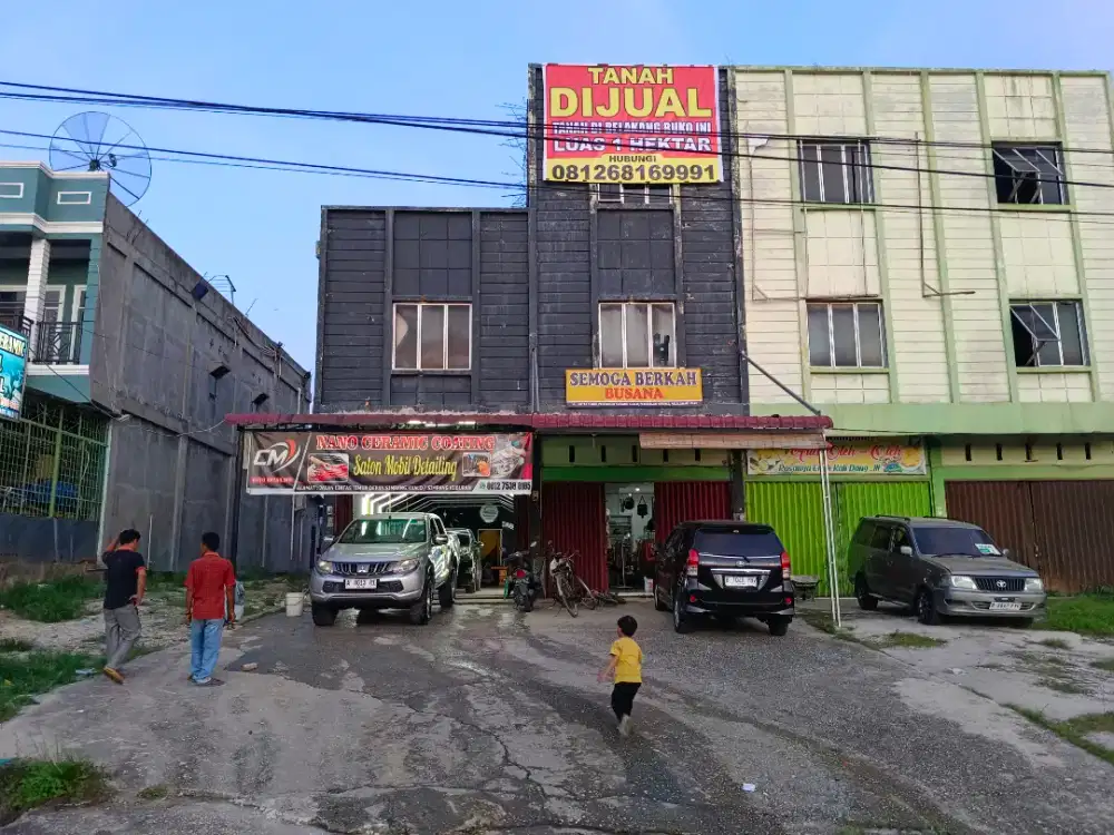 Dijual Ruko 2 pintu dan tanah 1 hektar (di belakang ruko)