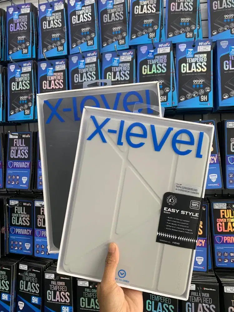X-Level Y-Fold Acrylic Case Built-in Pen Holder iPad Air & iPad Pro