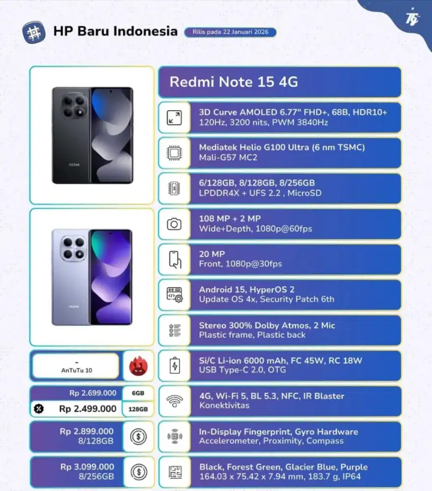 Xiaomi Redmi note 15 4G