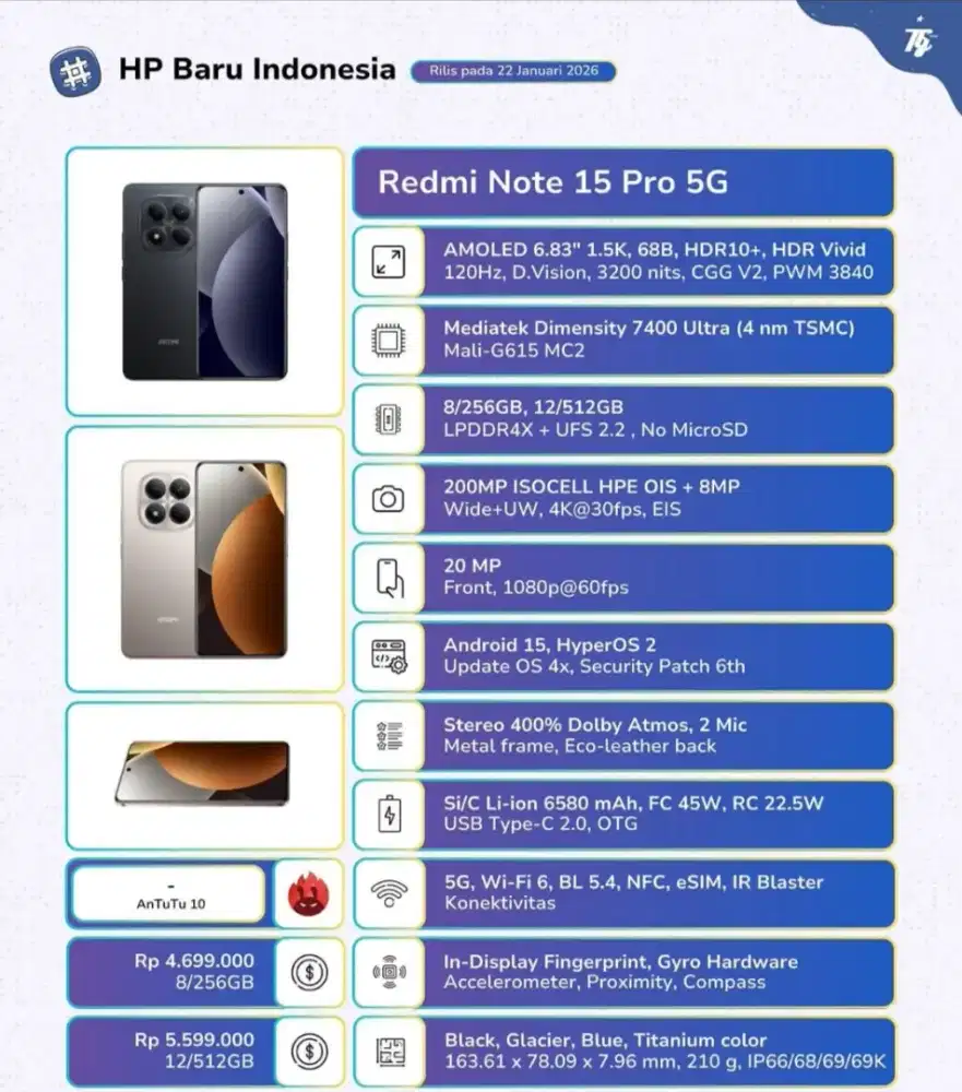 Xiaomi Redmi Note 15pro 5G