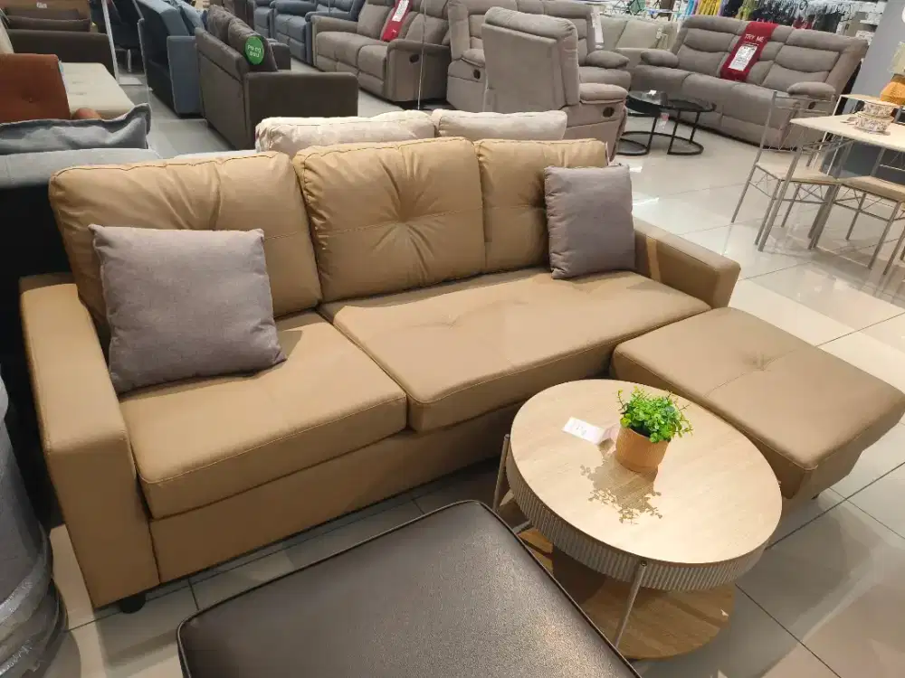 Ready sofa liter L type tasyi corner cicilan free 1x