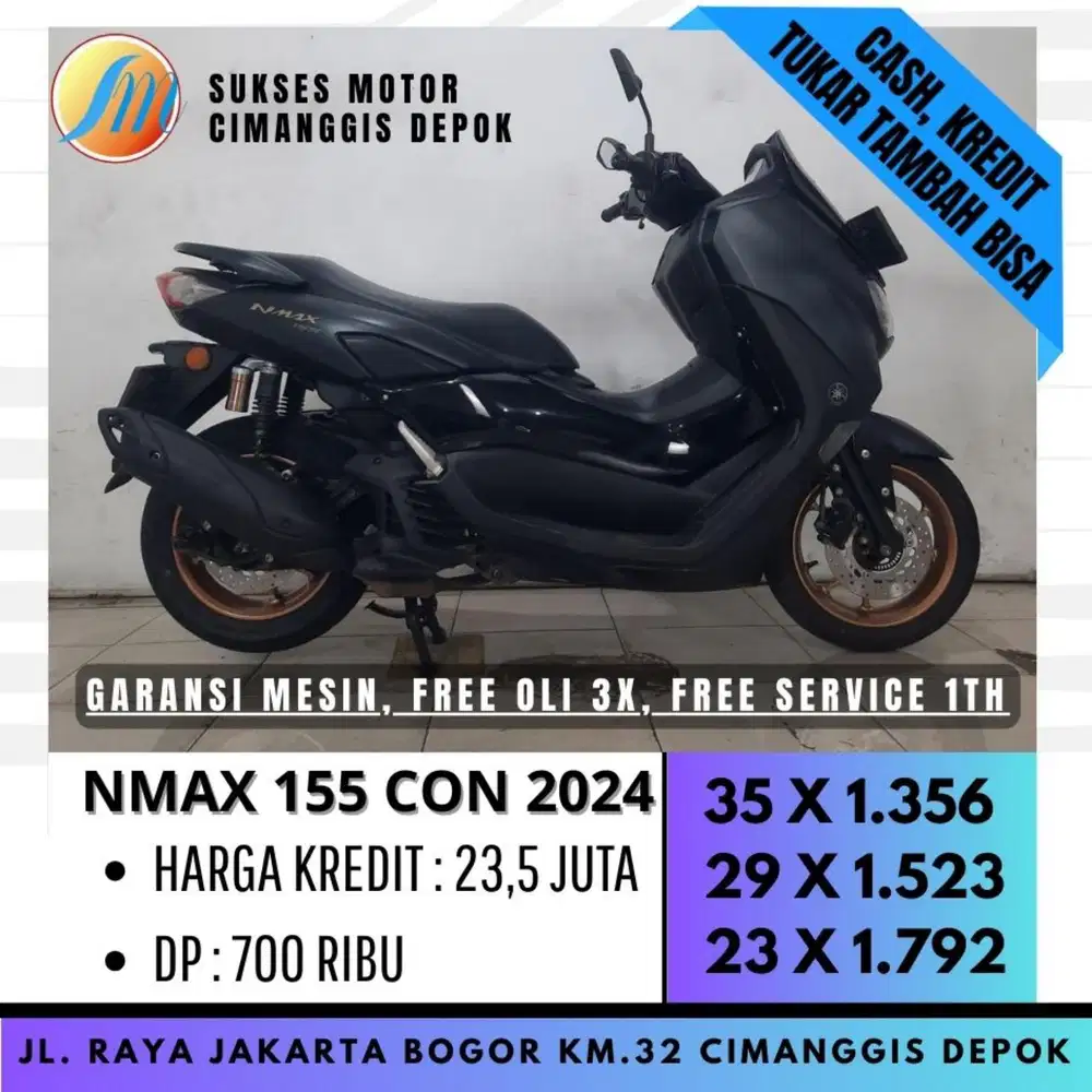 YAMAHA ALL NEW NMAX 155 CON 2024 PROMO DP 700 CASHBACK UP TO 700