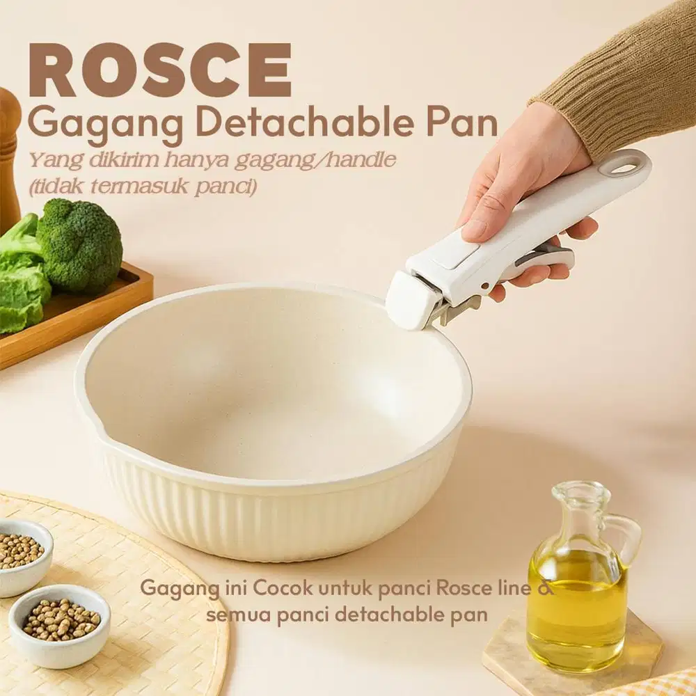 ROSCE GAGANG Handle untuk panci detachable pan pegangan lepas pasang