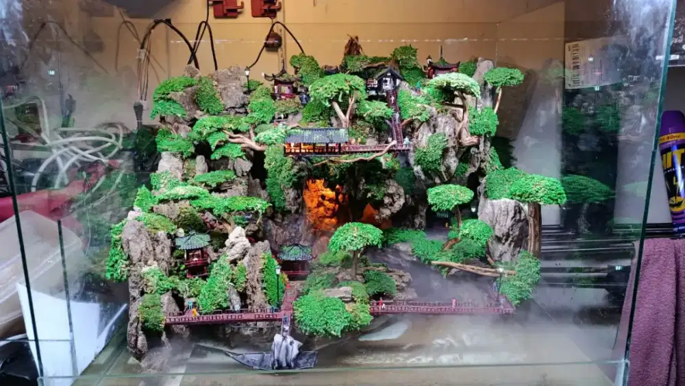 Paludarium Aquascape Aquarium Akuarium BARU Siap kirim dan Fullset