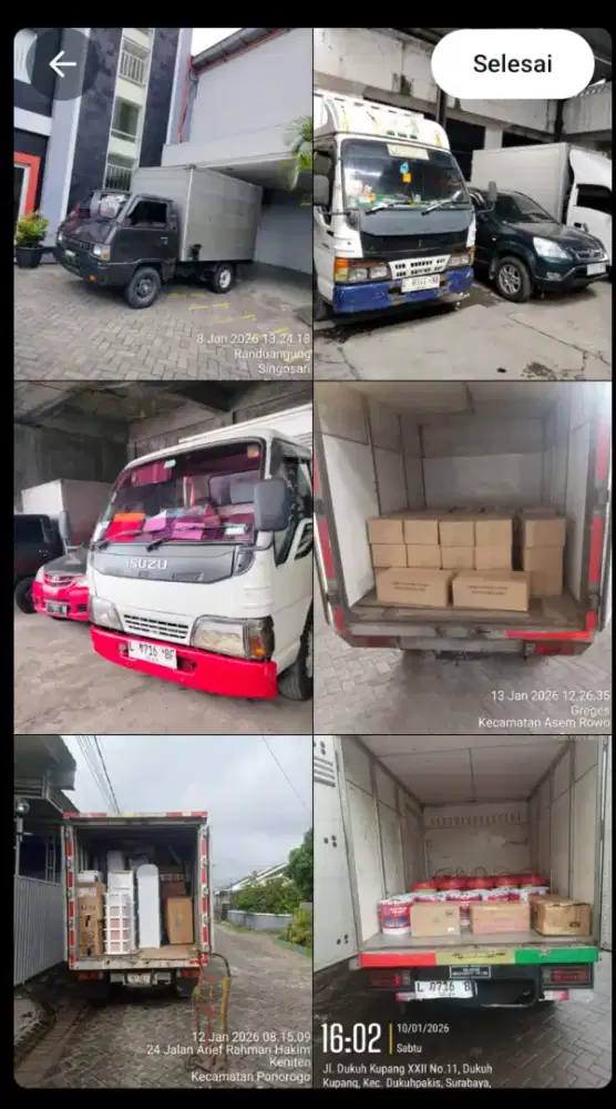 Jasa kirim barang (carteran)