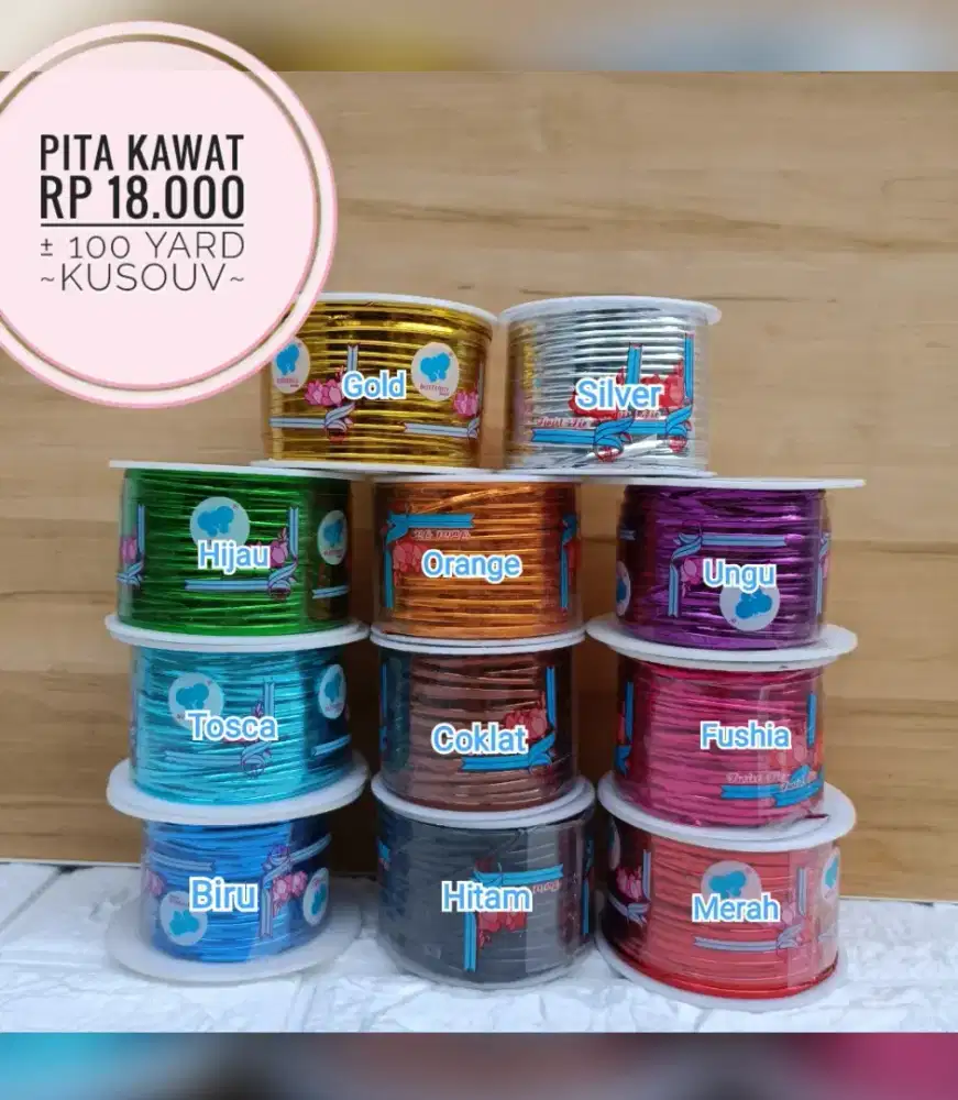 Pita Kawat Pita Ikat Souvenir