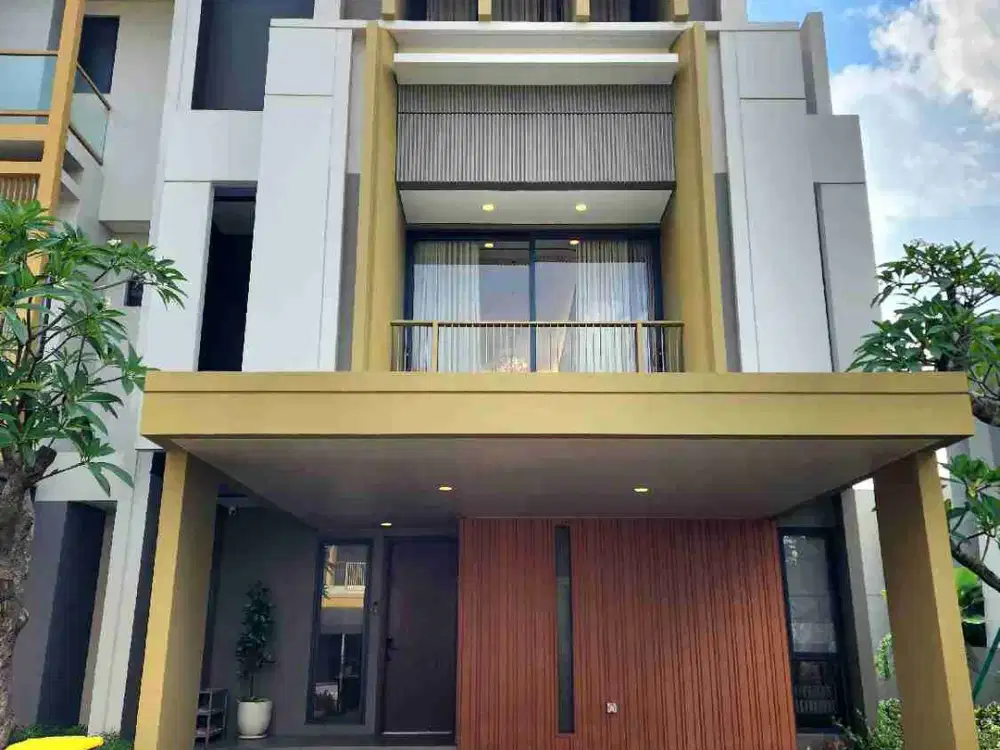 Dijual rumah baru Elyon at Eonna BSD City, rumah mewah dilengkapi dengan smart home system dan vertical garden dalam rumah.