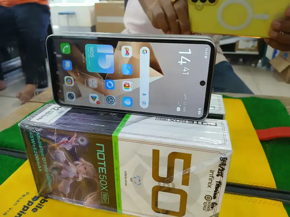 Infinix note 50 5G plus Ram 8/256 GB 2bln pke mulus no lecet lengkap