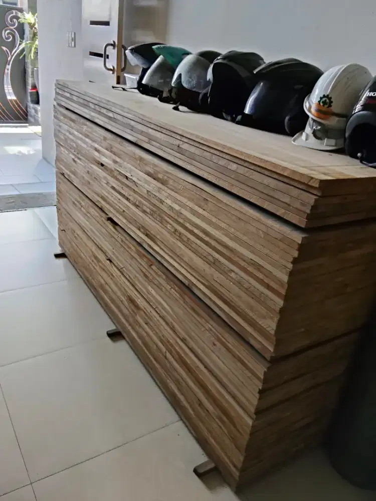 Jual papan kayu jati ukuran 60x200 cm tebal 2 cm