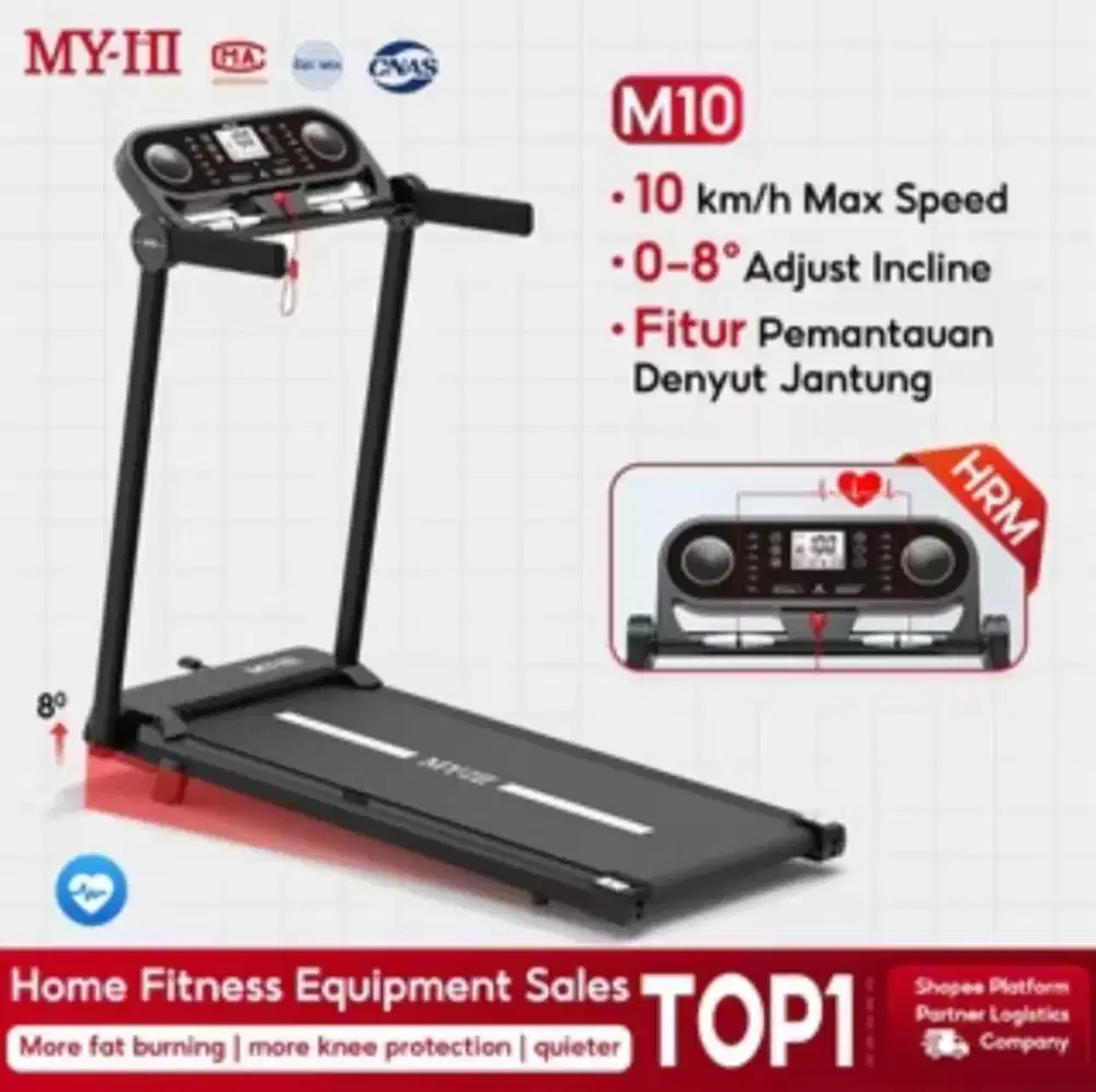 MY-HI Treadmill electric low watt M10  Treadmill Portable