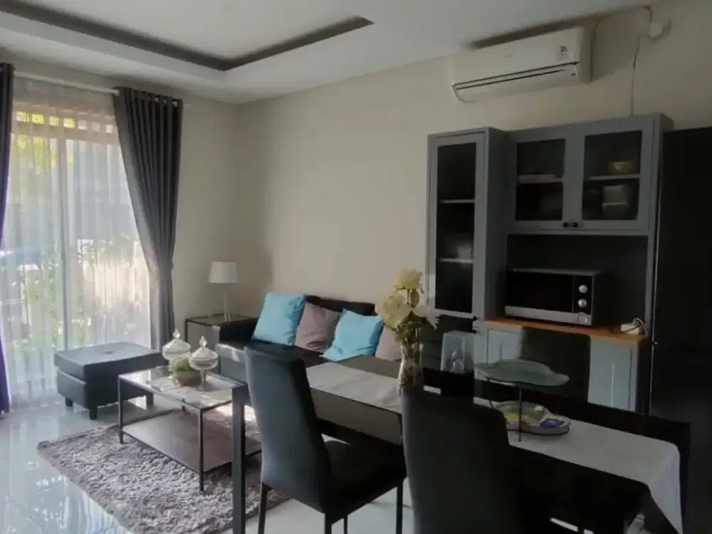 rumah di kota baru parahyangan full furnish dengan kamar tidur 3 dan kamar mandi 2