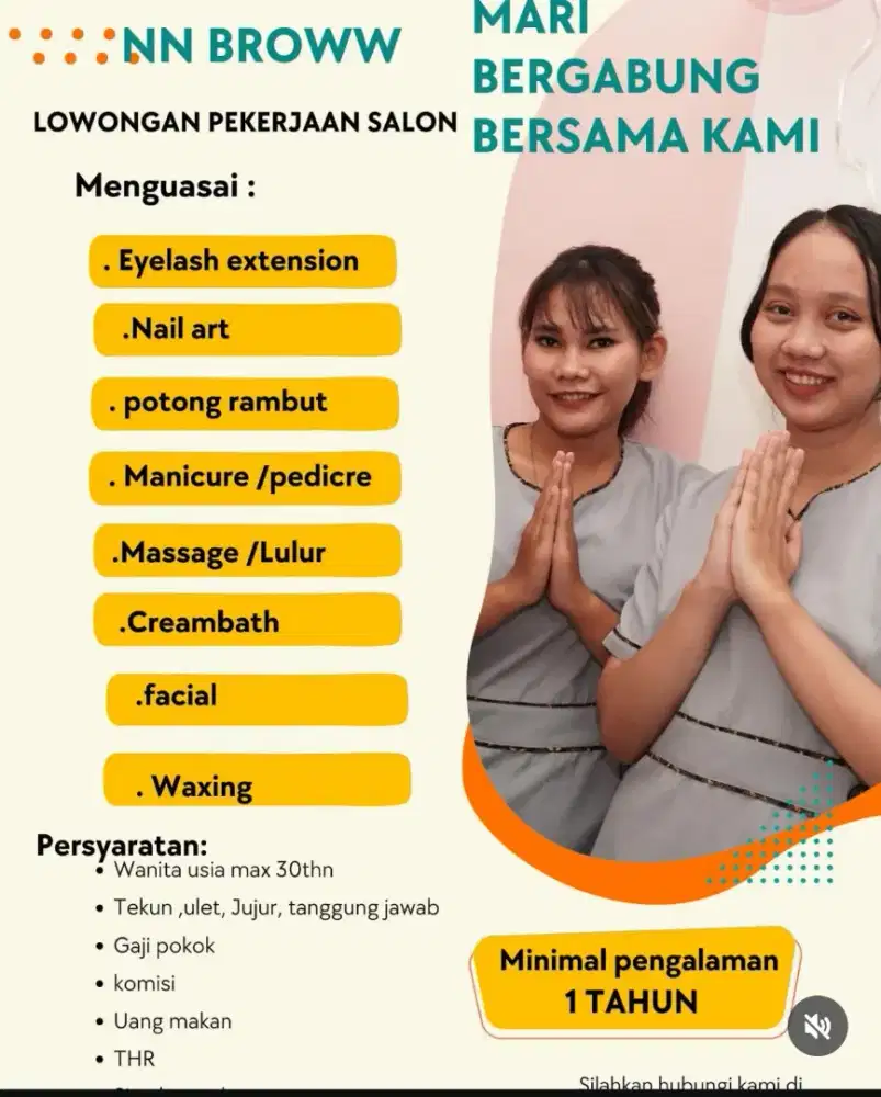 Lowongan therapist dan stylist