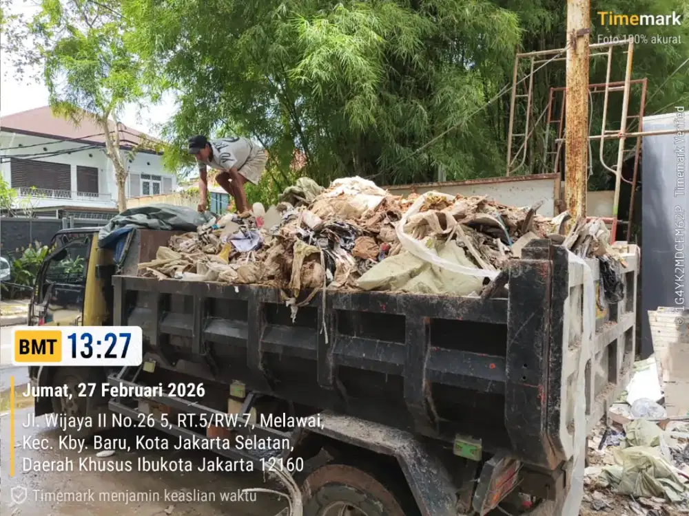 Jasa buang puing dan kirim sampah