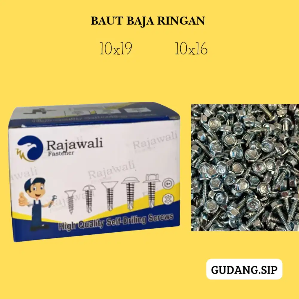 JUAL BAUT BAJA RINGAN 10x19 10x16 ISI 1000PCS TAJAM DAN BERKUALITAS