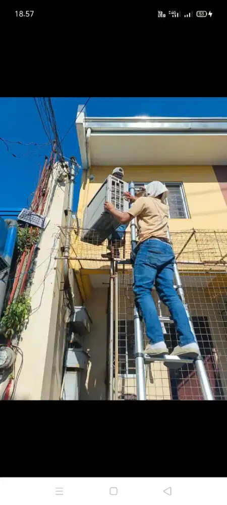 Jasa servis AC kulkas mesin cuci kompa air dll bergaransi