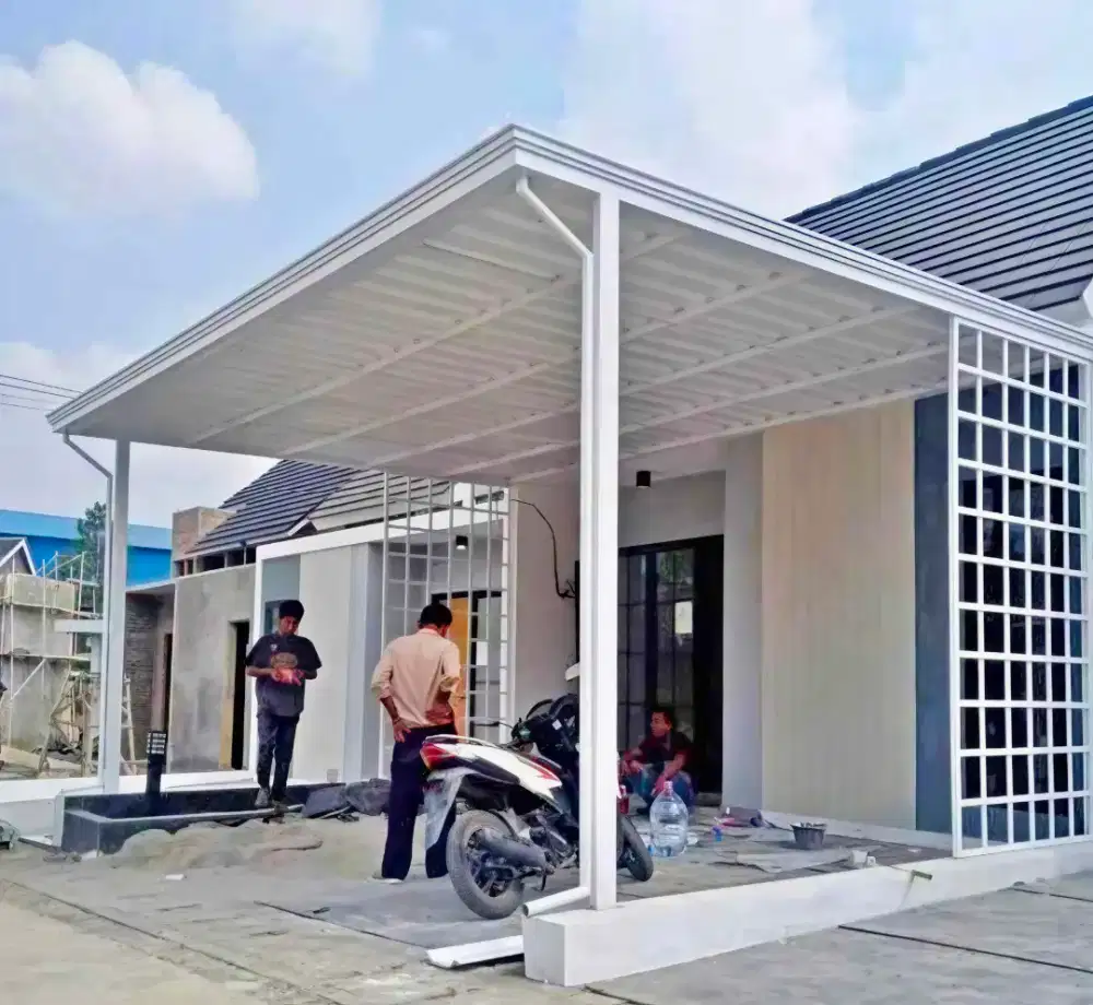 Pasang kanopi hollow atap alderon