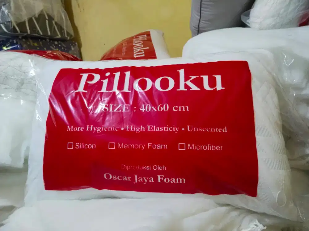 Bantal pillooku 40x60cm (silicon)