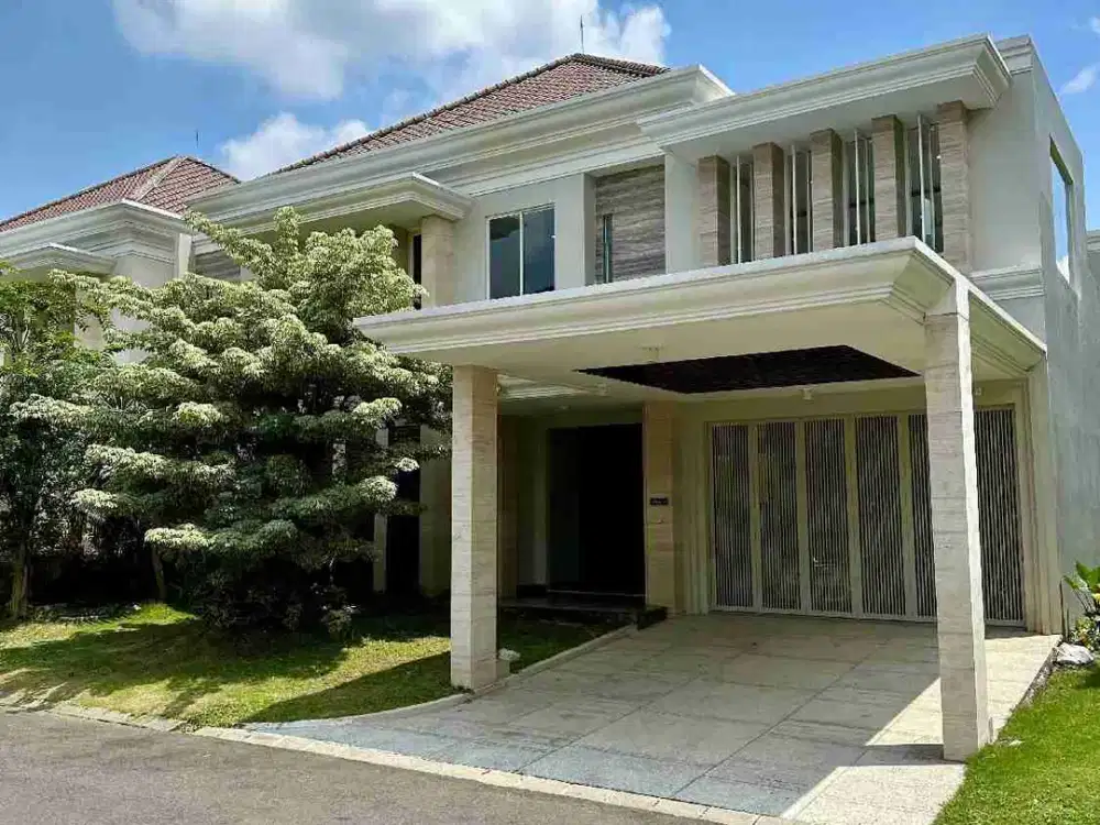 DIJUAL RUMAH PAKUWON INDAH 2 LANTAI SIAP HUNI KAWASAN GOLF