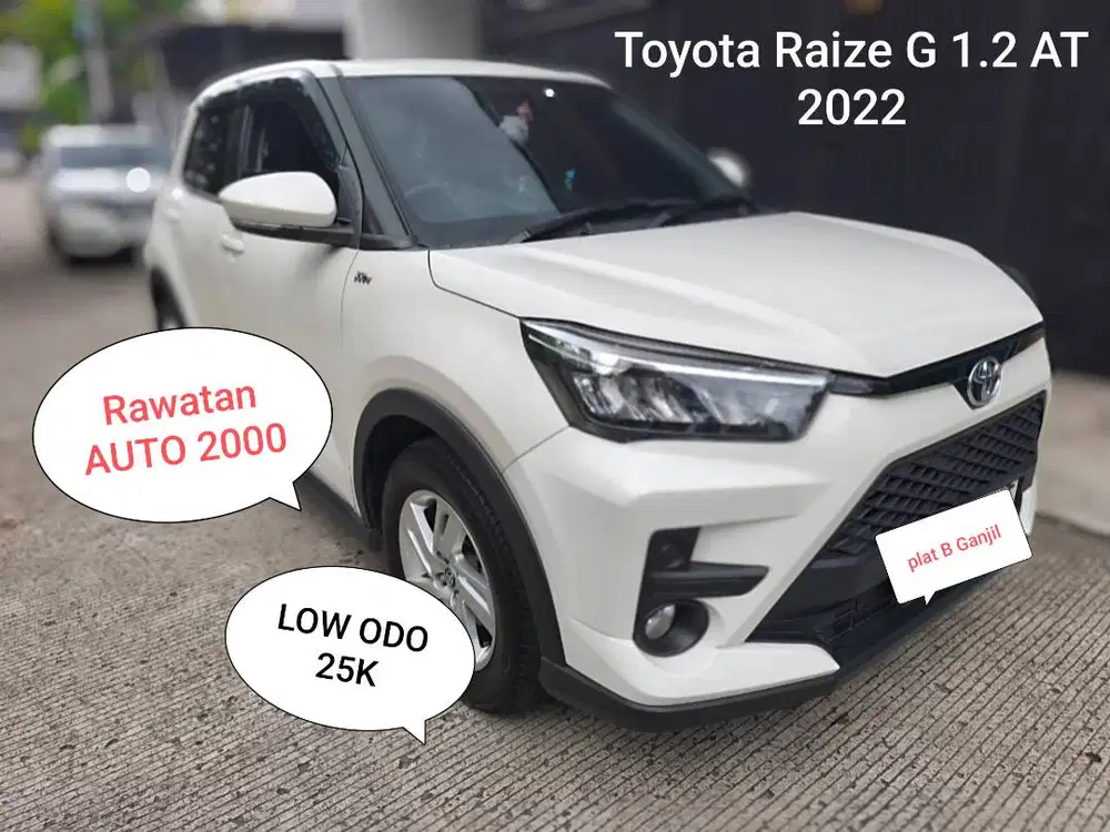 Toyota Raize G 1.2 AT 2022 Putih Mulus Low KM Full Original