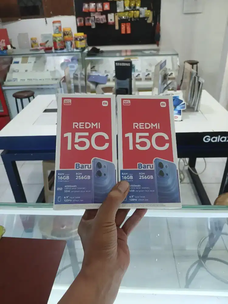 Fast respon WA Redmi 15C NFC 8+8/256 Garansi resmi 15bln