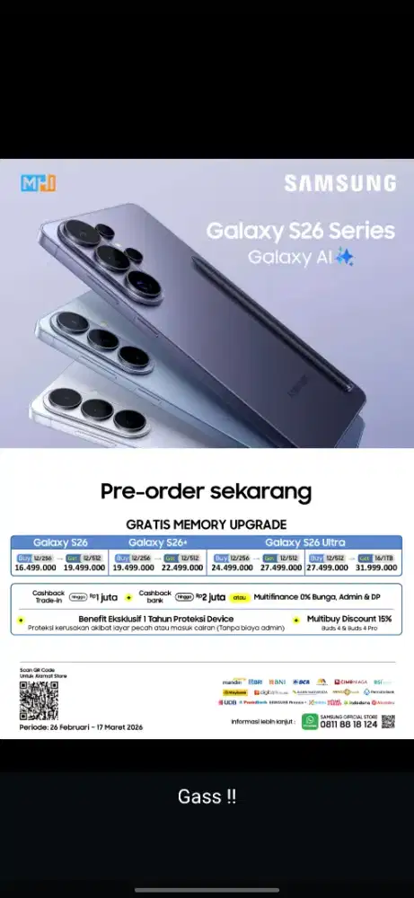 PRE ORDER SAMSUNG S26 SERIES