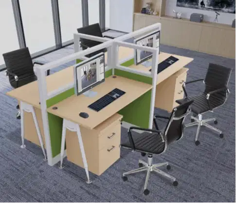 Workstation Meja Kerja Partisi 2 sampai 4 Orang Gratis Ongkir Jakarta