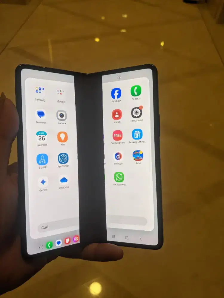 Samsung galaxy zfold 3 12/256 GB garis lcd dalam tompel
