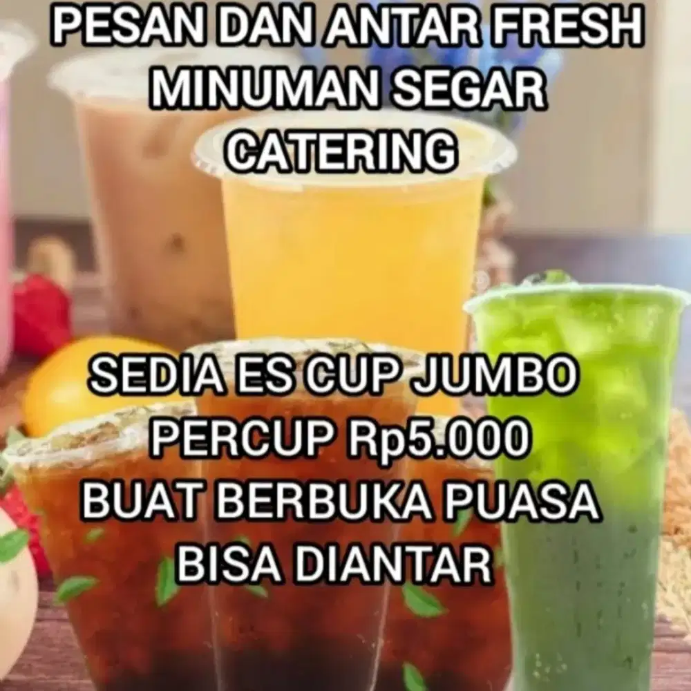 Minuman segar fresh catering event