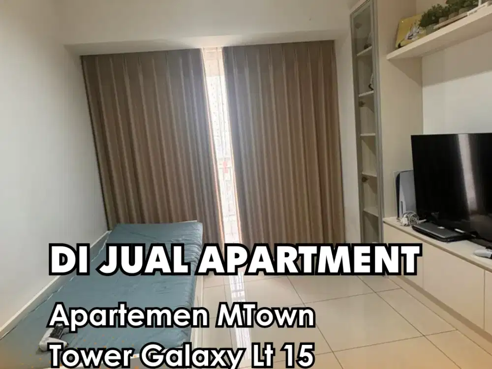 Di Jual !!!  Apartemen MTown Signature Tower Galaxy Type 2 Bedroom Full Furnished