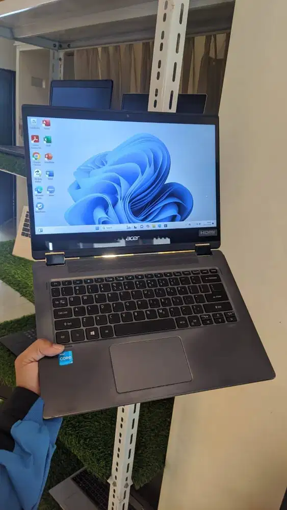 Laptop Acer Spin P4 i3-1115G4 RAM 8GB SSD 256GB Stylus Win11 Pro