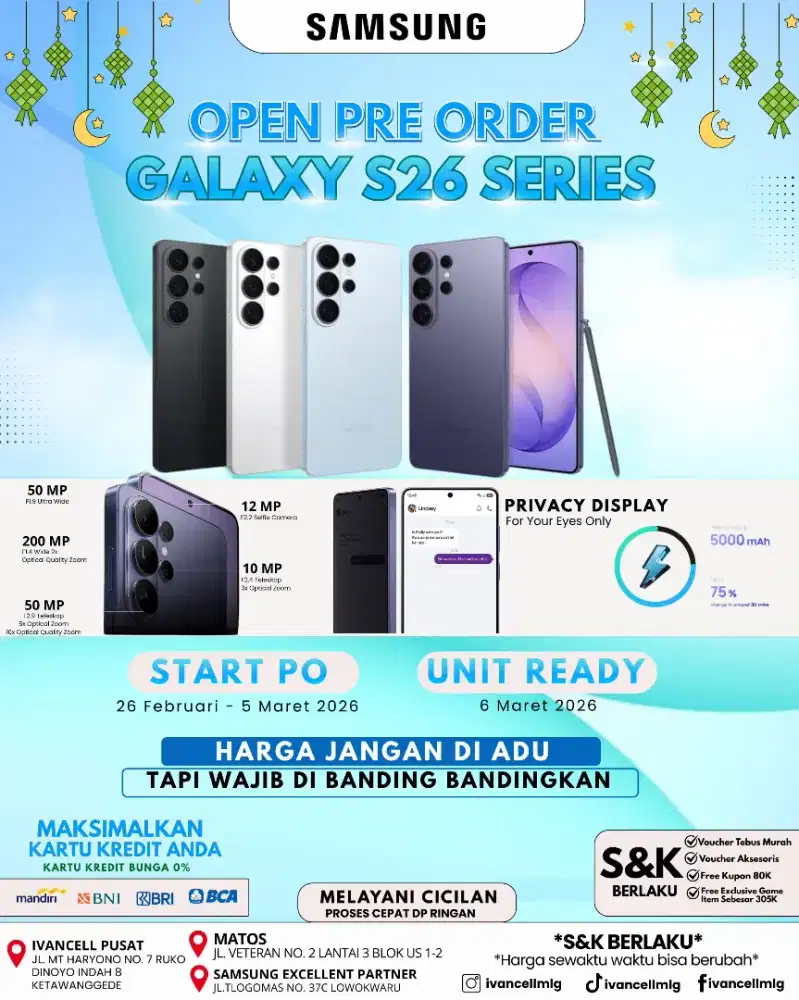 SAMSUNG S26 SERIES HADIR YA BOLO