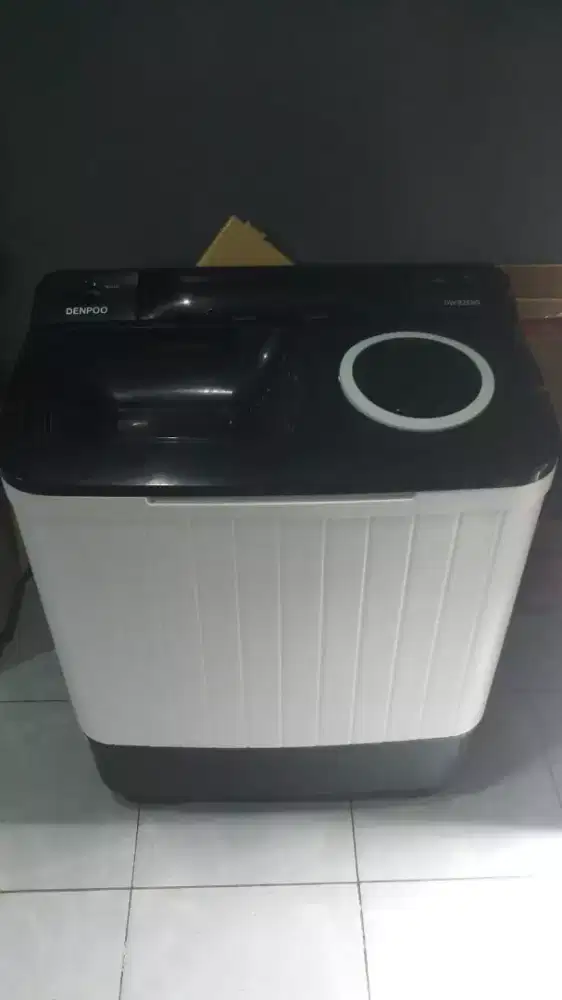 Mesin cuci 8kg 2 tabung Denpoo siap pakai