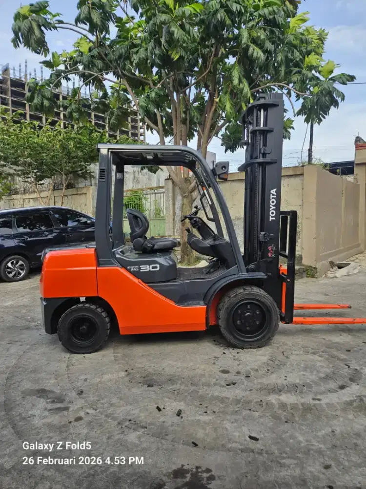Forklift Toyota 3 Ton,Manual,Tiang 4 Meter,1DZ-II,8FD30,Tahun 2020