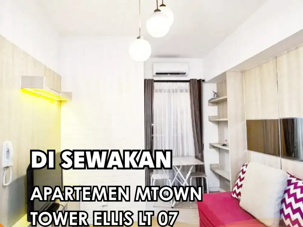 Disewakan!!! Apartemen Mtown Residence Tower Ellis Type 2 BR Furnish