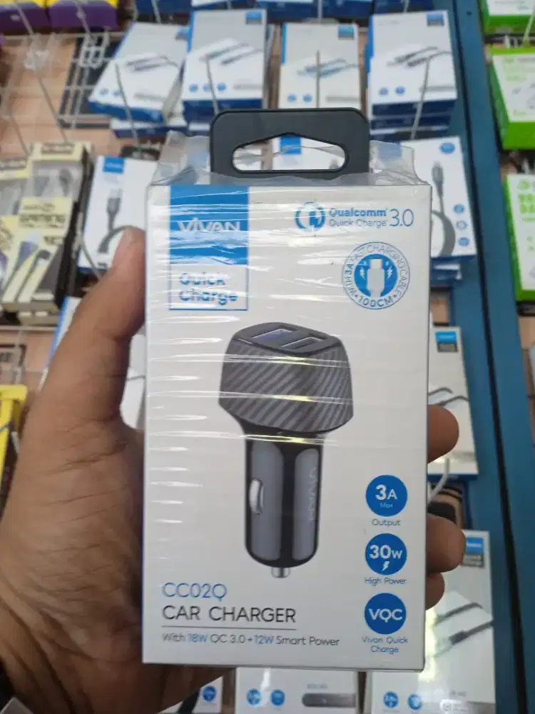 Vivan CC02Q 30W Car Charger Dual Port USB-A 3A Quick Charge 3.0