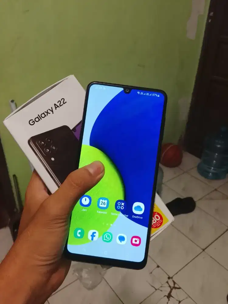 Jual Hp samsung A22 Fullset
