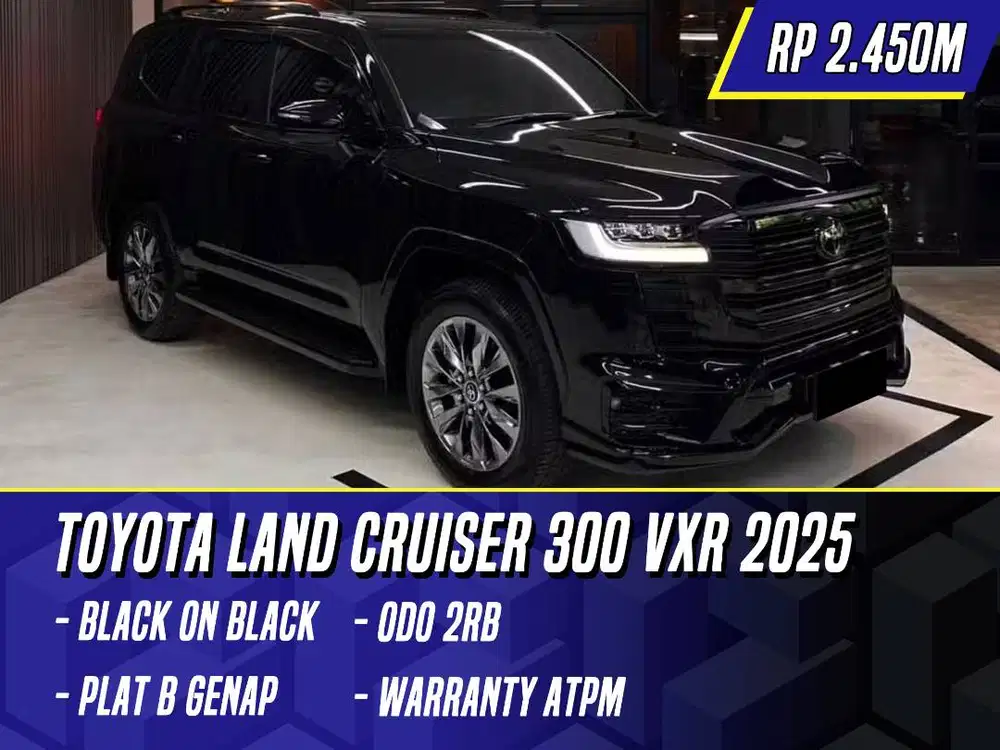 Toyota Land Cruiser 300 VXR 2025 Facelift Black Hitam LC300 LC VX-R