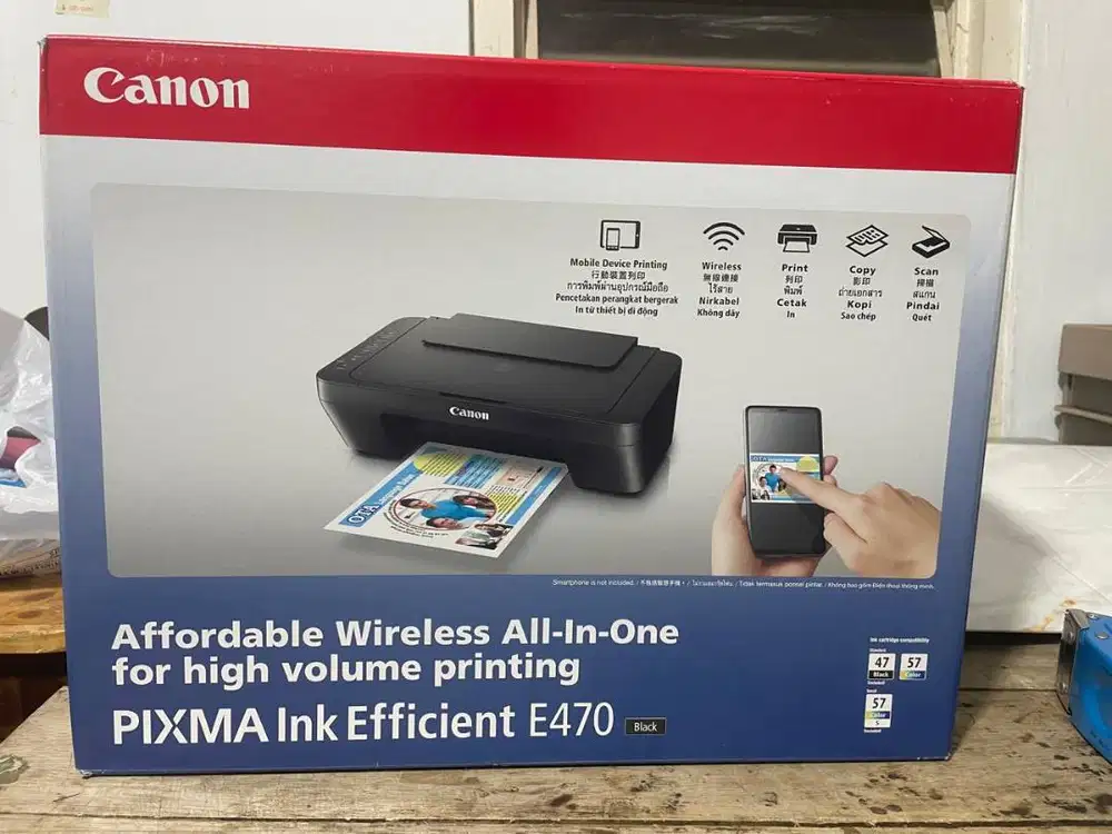 printer canon pixma E470 Like New 99% seperti baru