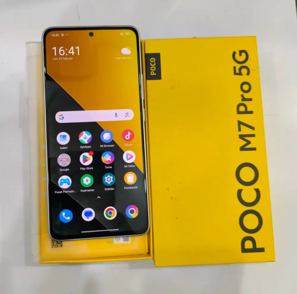 Poco M7 pro 5G ram 8/256 komplit ori istimewa