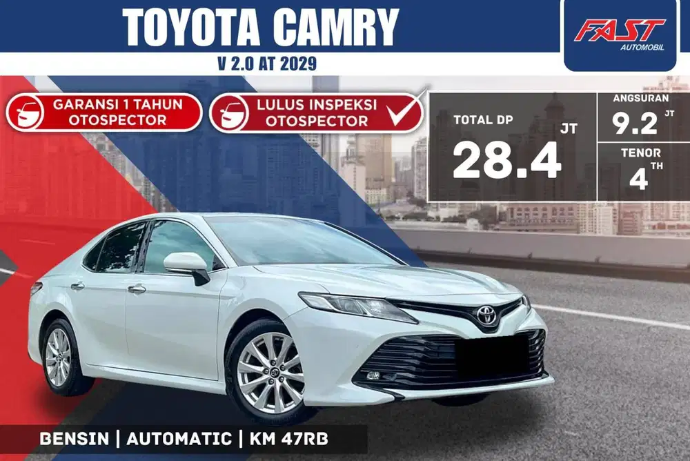 TOYOTA CAMRY V 2019 2.5 AT SUNROOF LOW KM.47RB & PAJAK PANJANG