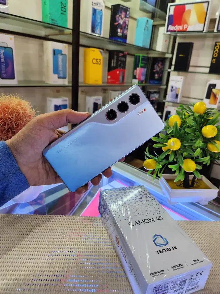 Tecno Camon 40 Ram 8+8Gb/ 256Gb Pemakaian 1 Bulan Fullset Like New