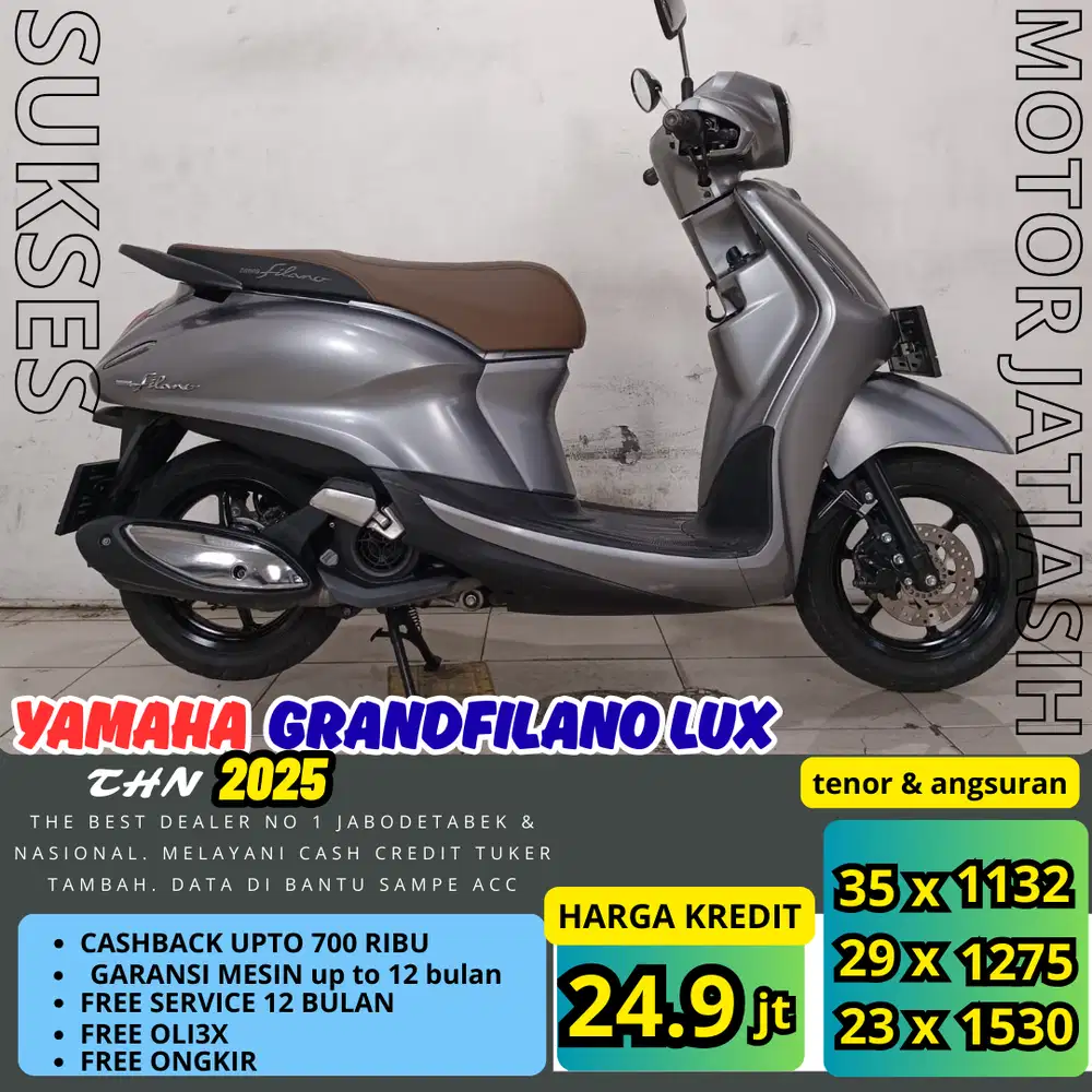 PROMO SPESIAL ANGSURAN TERMURAH GRANDFILANO LUX 2025 SYRT KTP  DAN KK