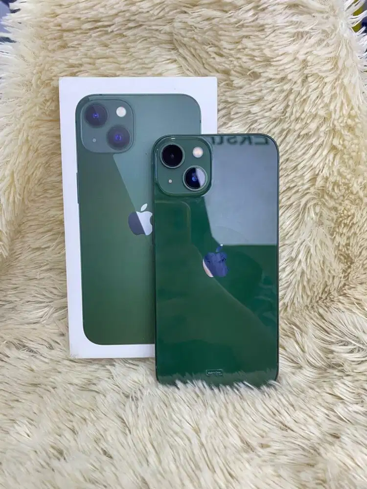 IPhone 13 ram 512 Green Fullset original Resmi#3com