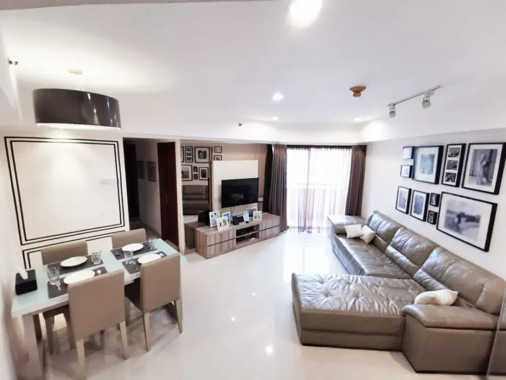 APARTEMEN SUDIRMAN TOWER CONDOMINIUM 3 BR, GOOD FURNISHED