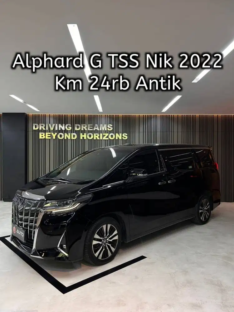 Toyota Alphard 2.5 G TSS ATPM 2023 Hitam Km24rb Nik 2022 B2978UII